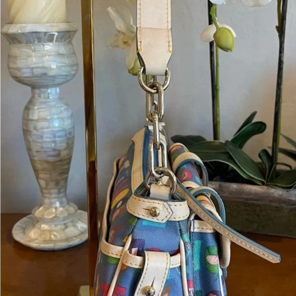 Dooney & Bourke Rainbow Zipper Shoulder Bag - Picture 3 of 14